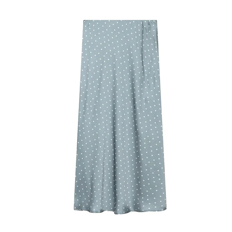 Elegant Satin Midi Skirt | High Waist | Office & Party