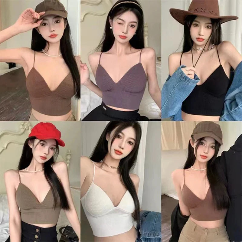 women's backless crop top