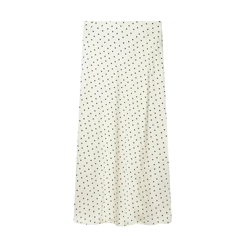 Elegant Satin Midi Skirt | High Waist | Office & Party